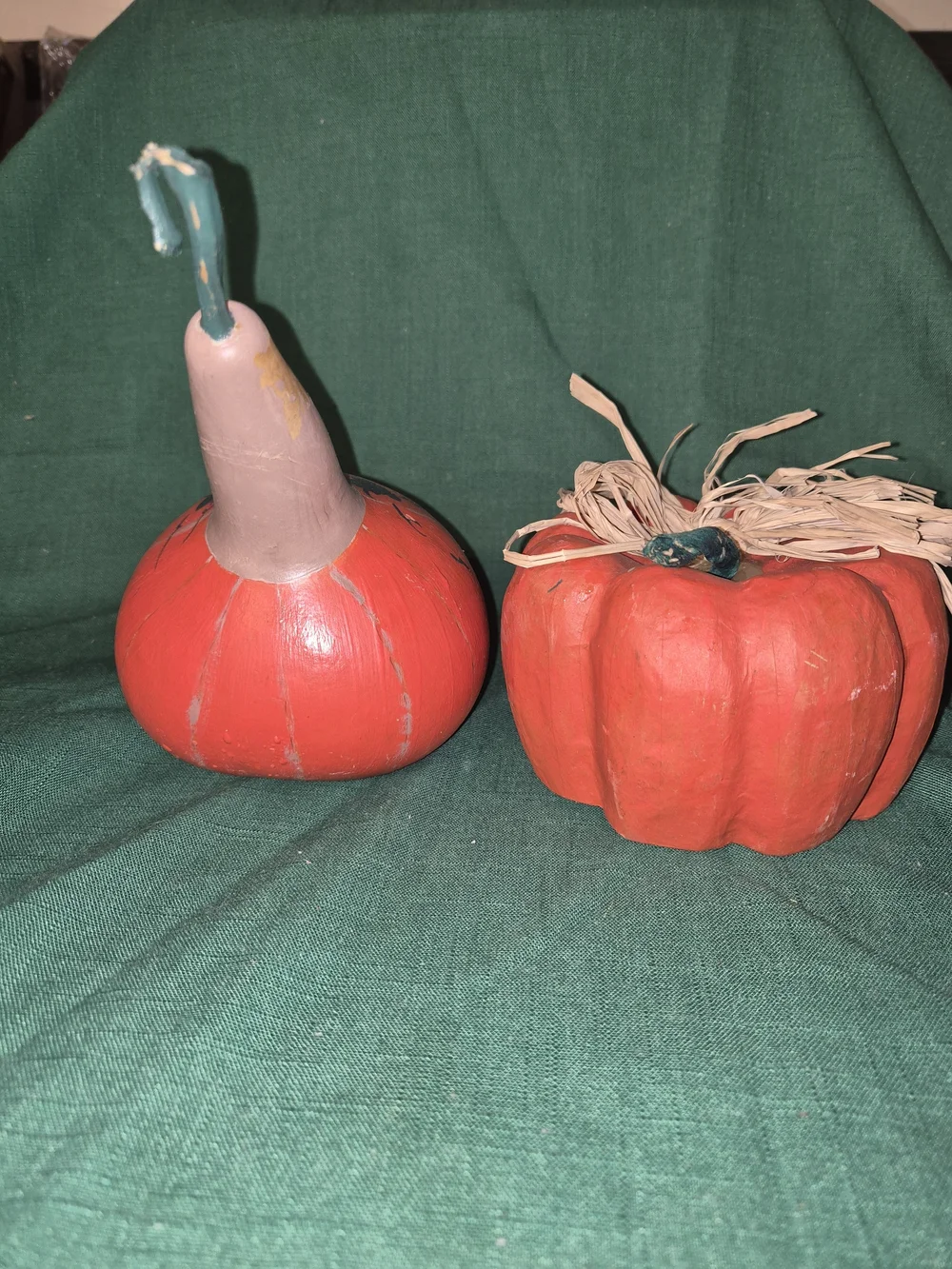 Handcrafted Orange Pumpkin & Gourd Decorative Set - Fall Home Accent
